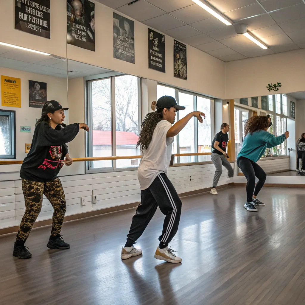 Hip-hop dance class